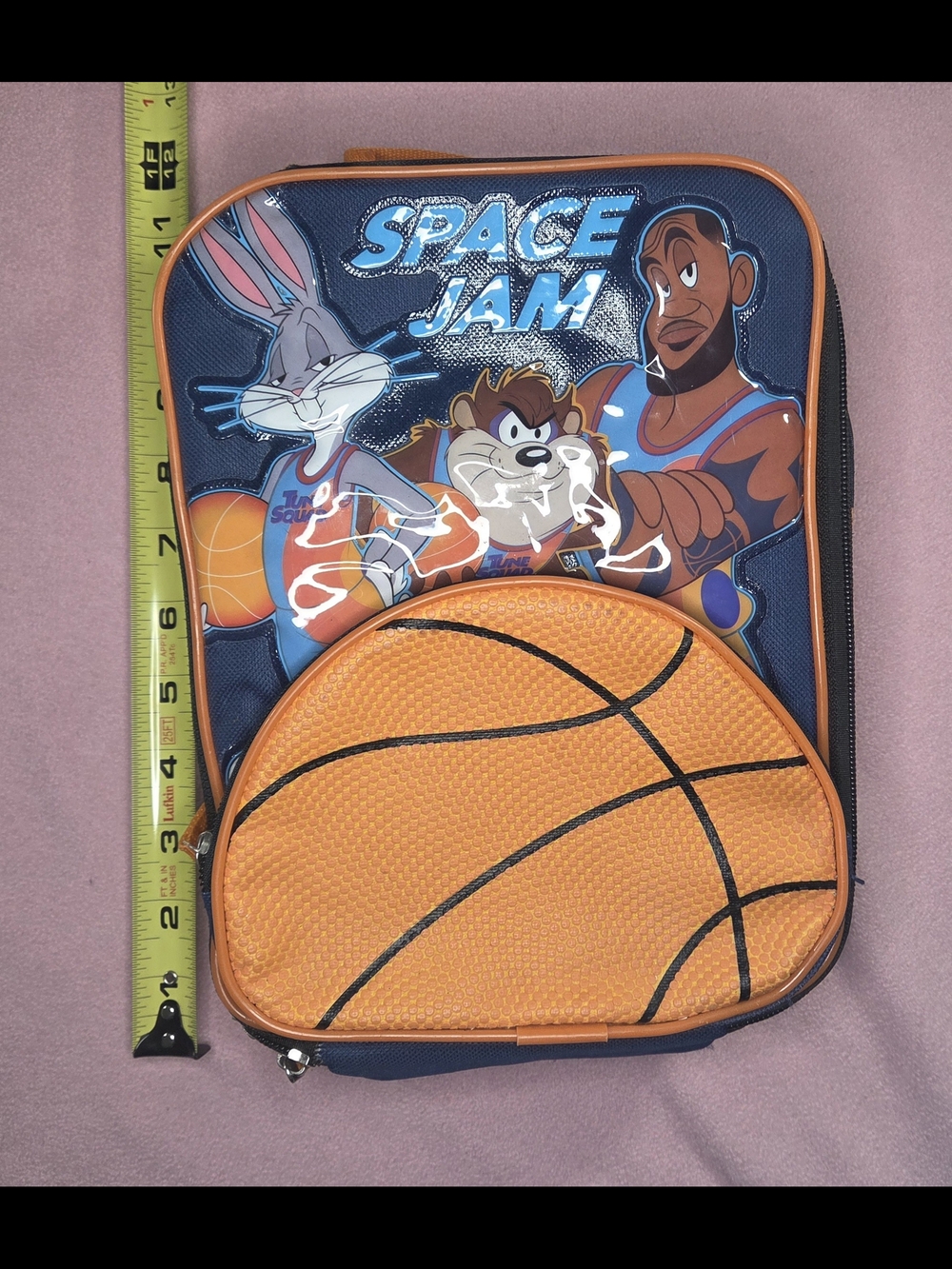 Space Jam Kids Basketball Backpack - Navy & Orange